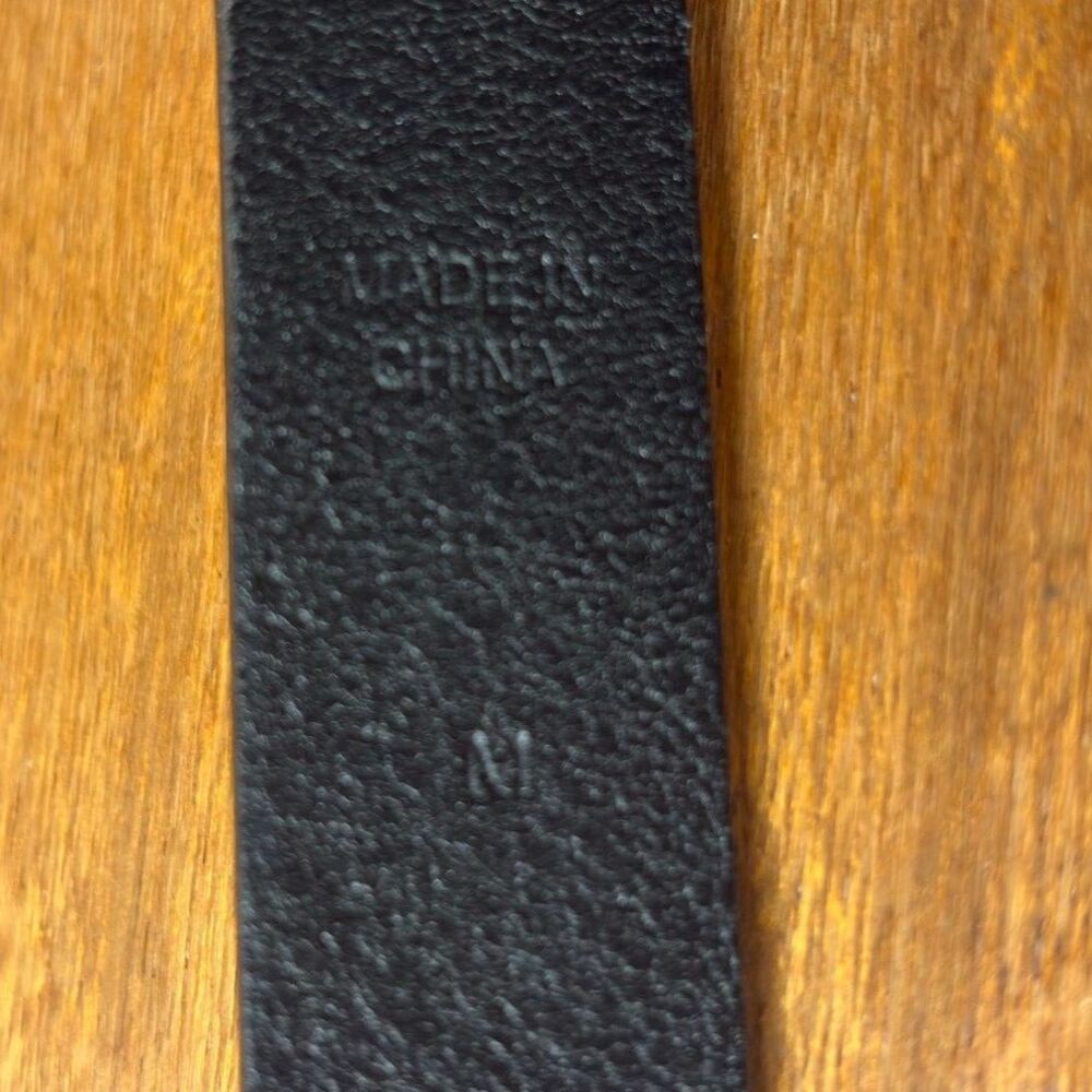 Lauren Ralph Lauren Black Italian Leather Belt Womens M Classic Preppy - Picture 8 of 11